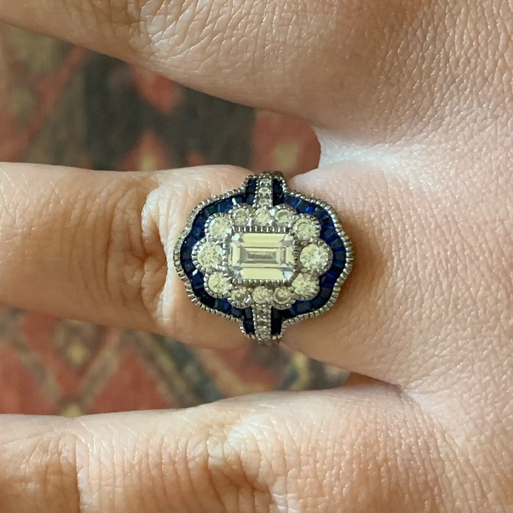 Size 7 CZ Tj Maxx ring SS 925